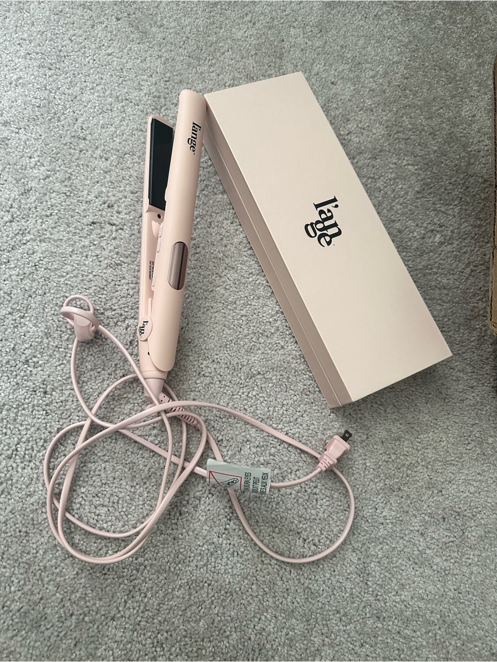 Lange Pink Ceramic Hair Straightener Flat Iron